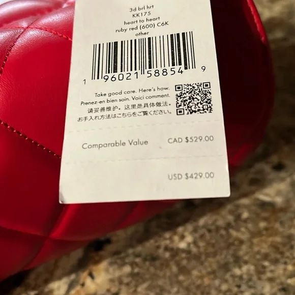 Kate Spade NWT Heart Barrel Quilted Crossbody - Picture 3 of 7